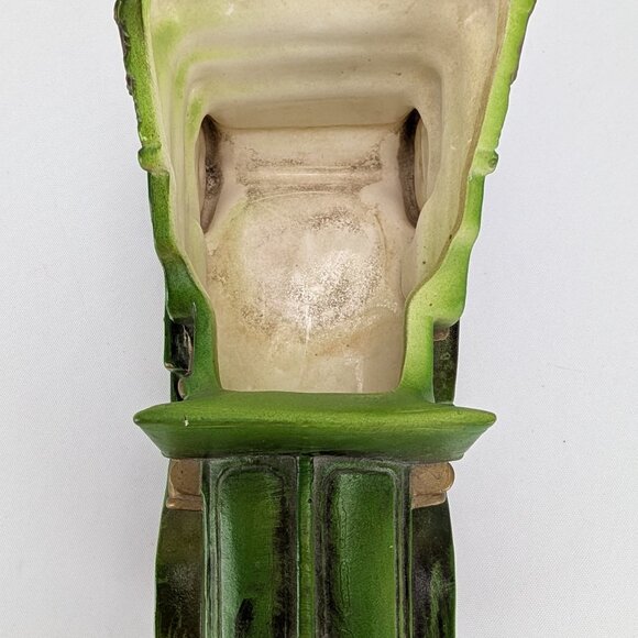 Vintage Artmark Green Jalopy Car Planter 7" Porcelain Ceramic Auto Kitsch Japan - Picture 3 of 8